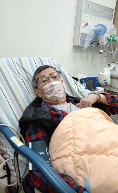 阿西年初身體不適入院。（圖／翻攝自楊繡惠臉書）