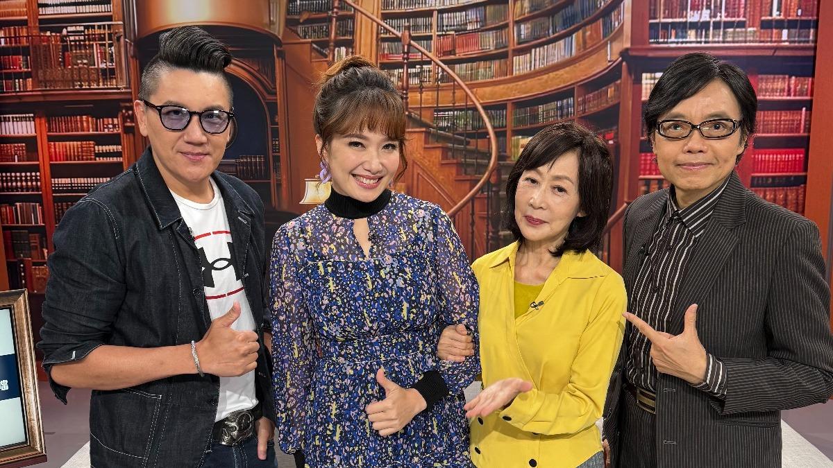 孫國豪（左起）、丁靜怡、粘嫦鈺、麥若愚日前錄影。（圖／JET綜合台提供）