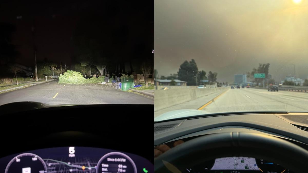 崔佩儀曬出兒子回傳給她的現場照片，透露兒子已脫離危險區域。（圖／翻攝自崔佩儀臉書）