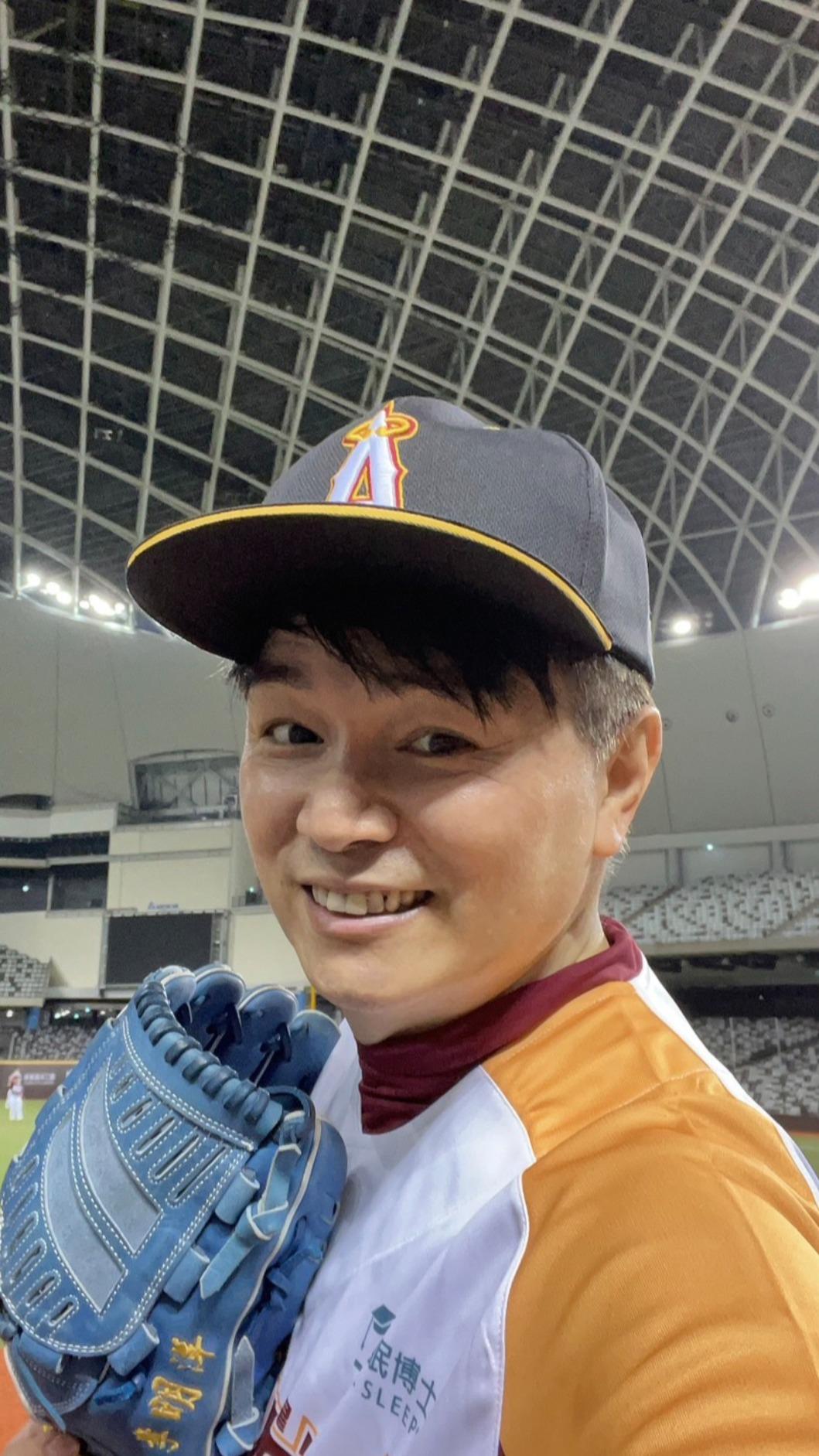 李明洋在「閃亮之星」隊擔任先發投手。（圖／安吉莉傳播提供）