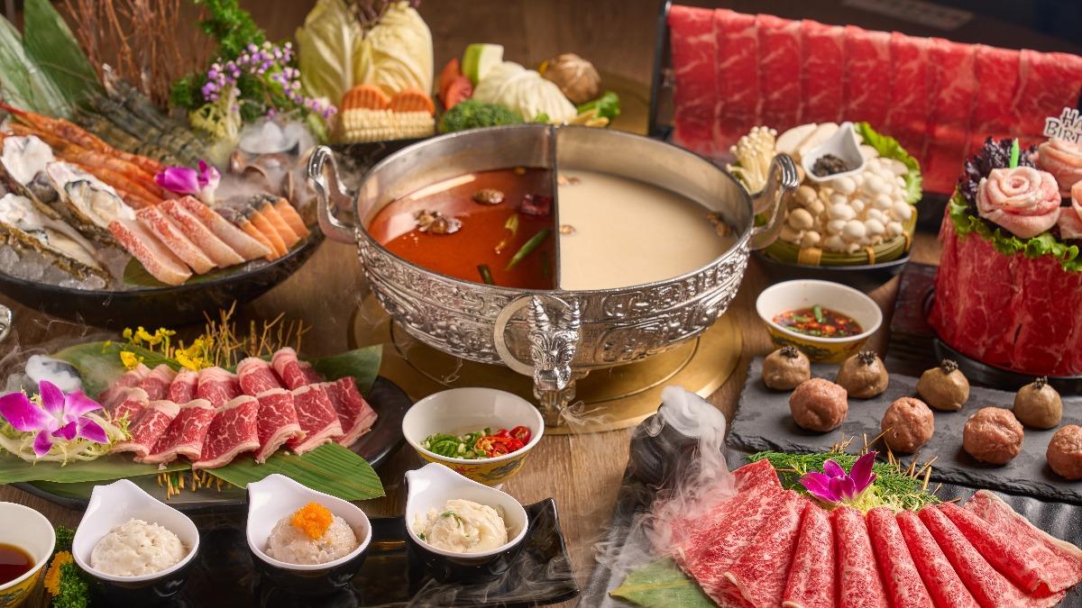 「問鼎．皇上吉祥麻辣養生鍋」再度出新招。（圖／業者提供）
