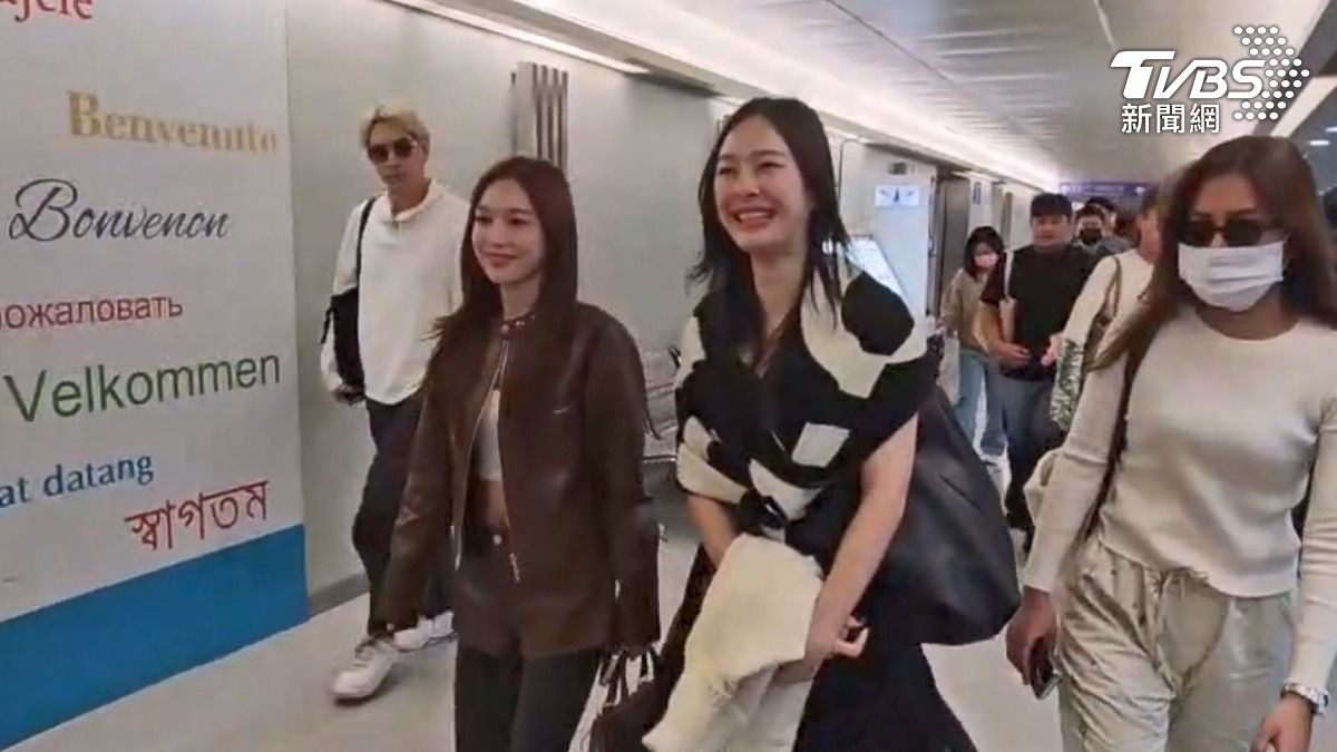 Pansa Vosbein（右）問候大家吃飯了嗎。（圖／林志偉攝）