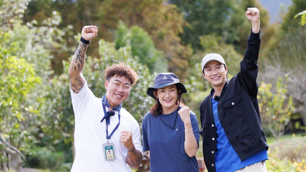 全明星領隊郭泓志（左起）、錢薇娟、江宏傑大集。（圖／好看娛樂提供）