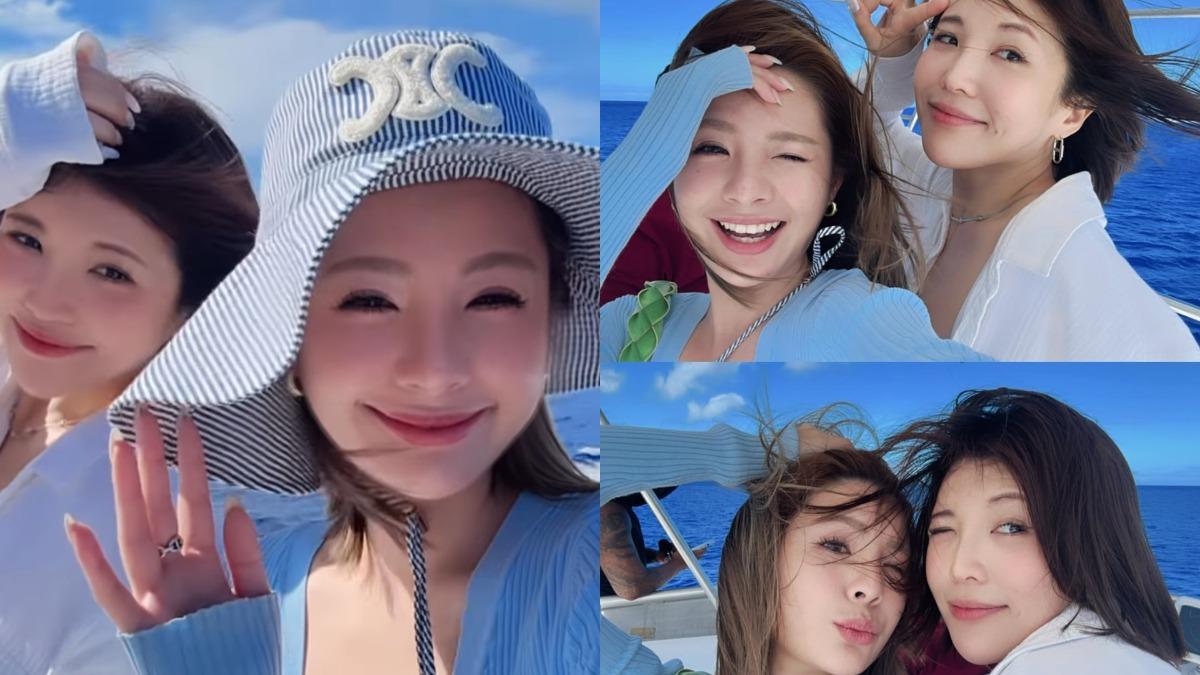 壯壯和女星鮪魚（徐瑋吟）相約出遊，一起拍攝了多張合照。（圖／翻攝自壯壯IG）