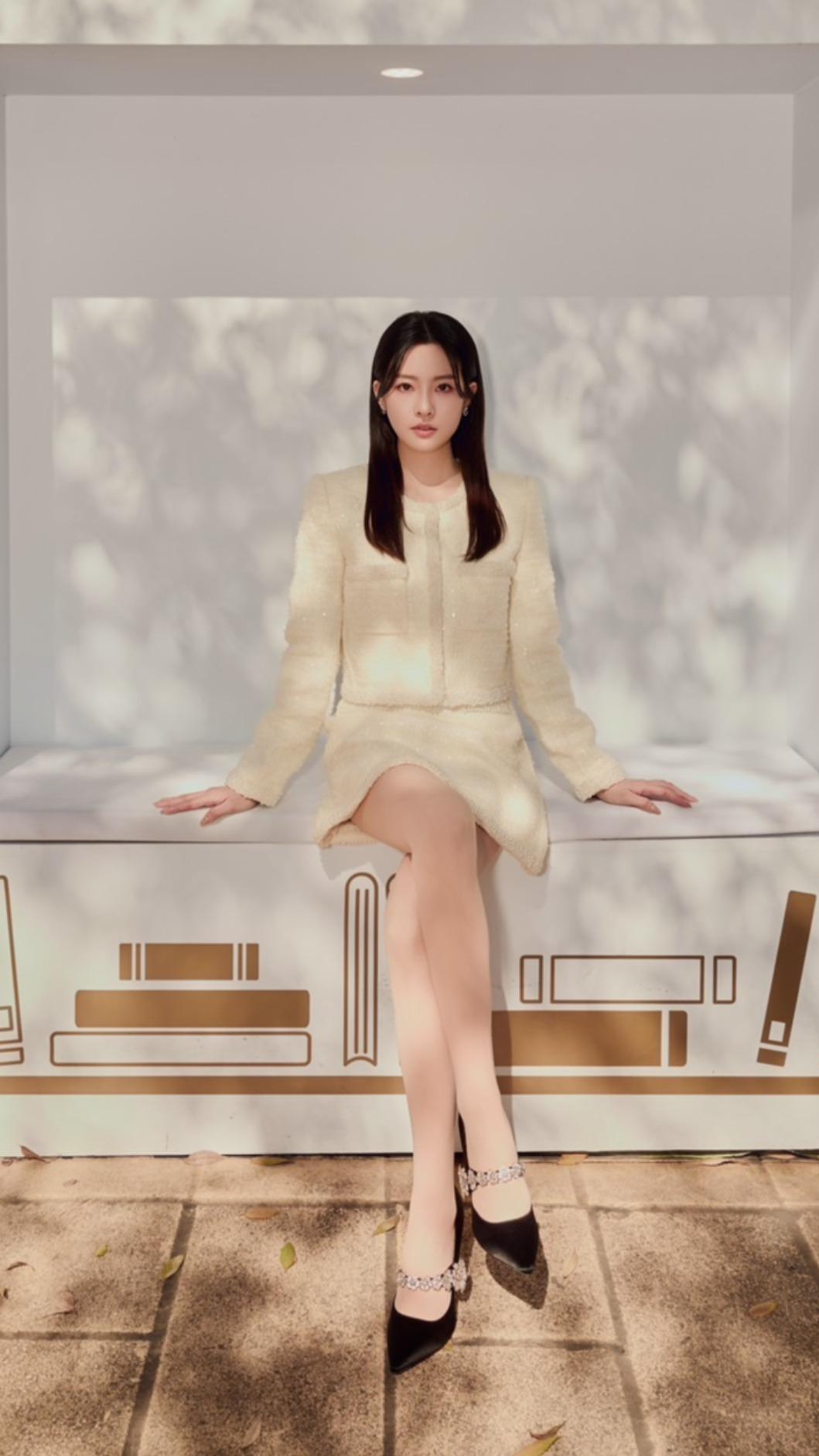 陳語安在冰天雪地度過跨年夜。（圖／婕洛妮絲提供）