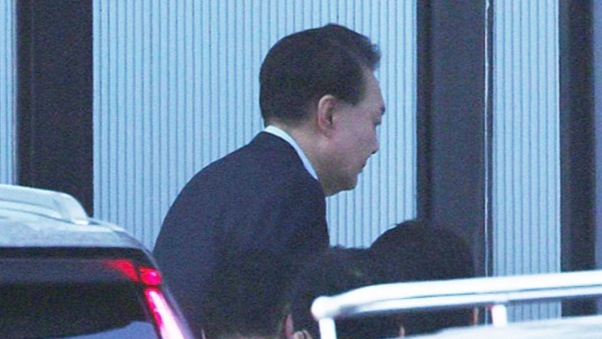 韓國總統尹錫悅被逮捕。（圖／翻攝自韓聯社）