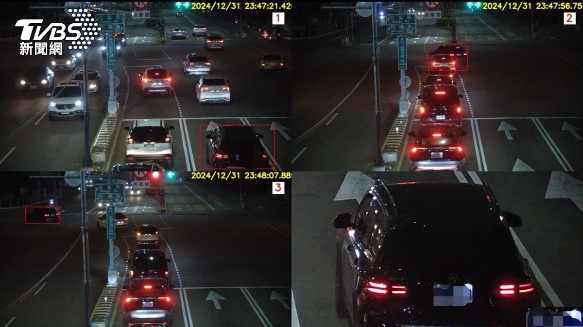 台灣大道與民權路口科技執法啟用。（圖／TVBS）