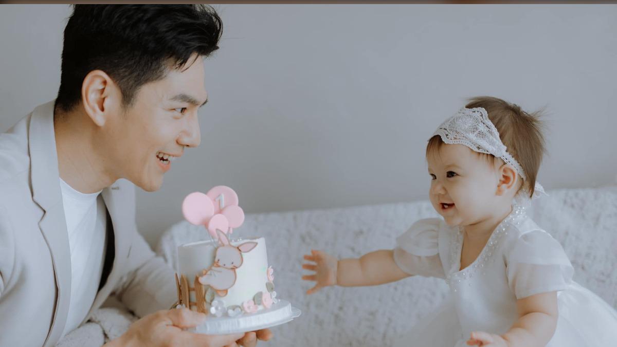 祖雄得女後變得更溫柔。（圖／J2 Plus 婚紗攝影提供）