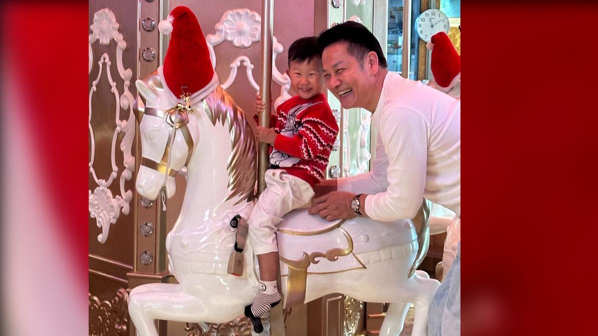 徐乃麟和萌孫夢多有著一樣的笑容。(圖/楊起鳳攝)