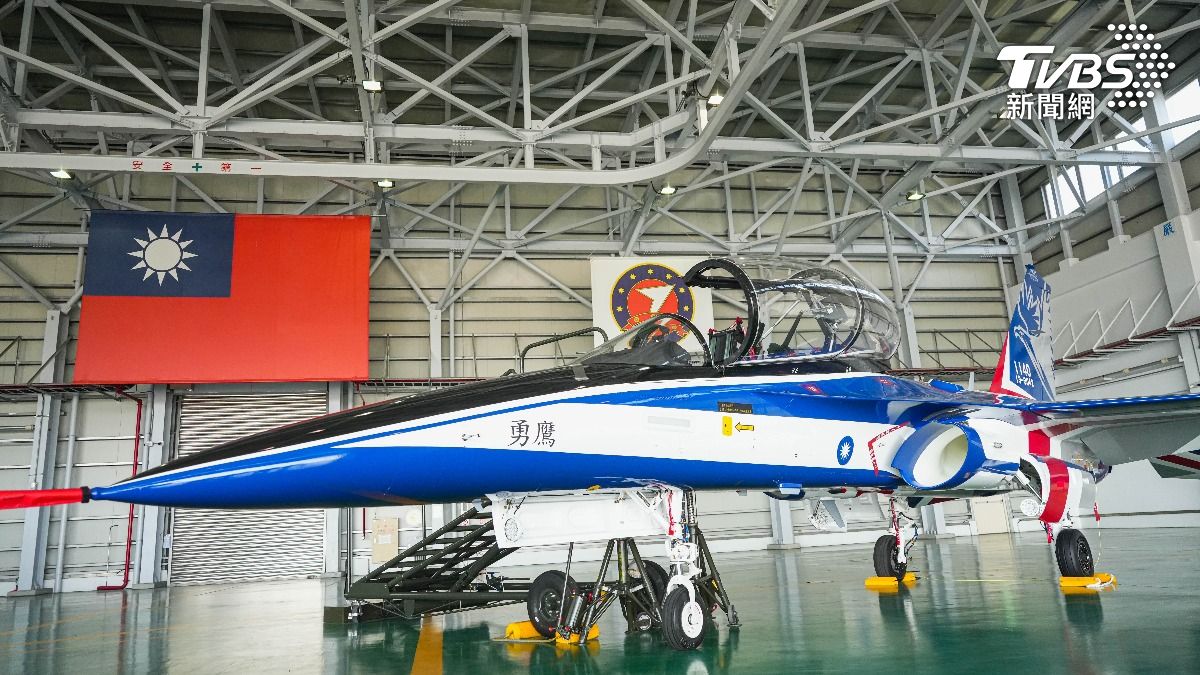 國造勇鷹教練機（AJT）已陸續交機給予空軍。（圖／華子琛攝）