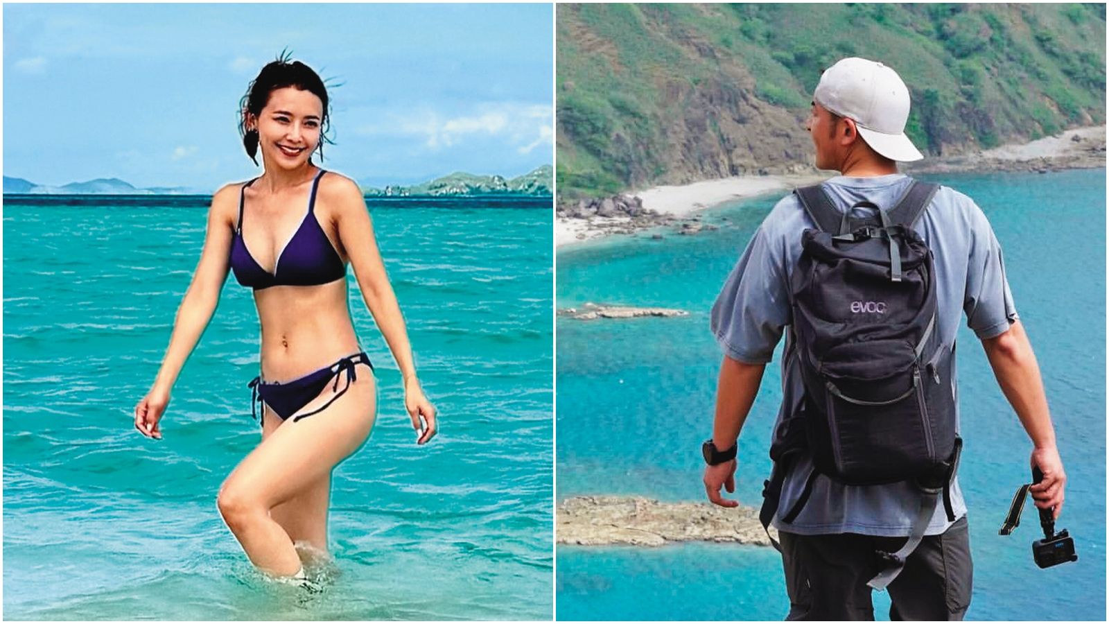 趙駿亞和吳婉君同遊印尼小島，刻意選了不同角度的照片發社群。（圖／翻攝自趙駿亞IG）