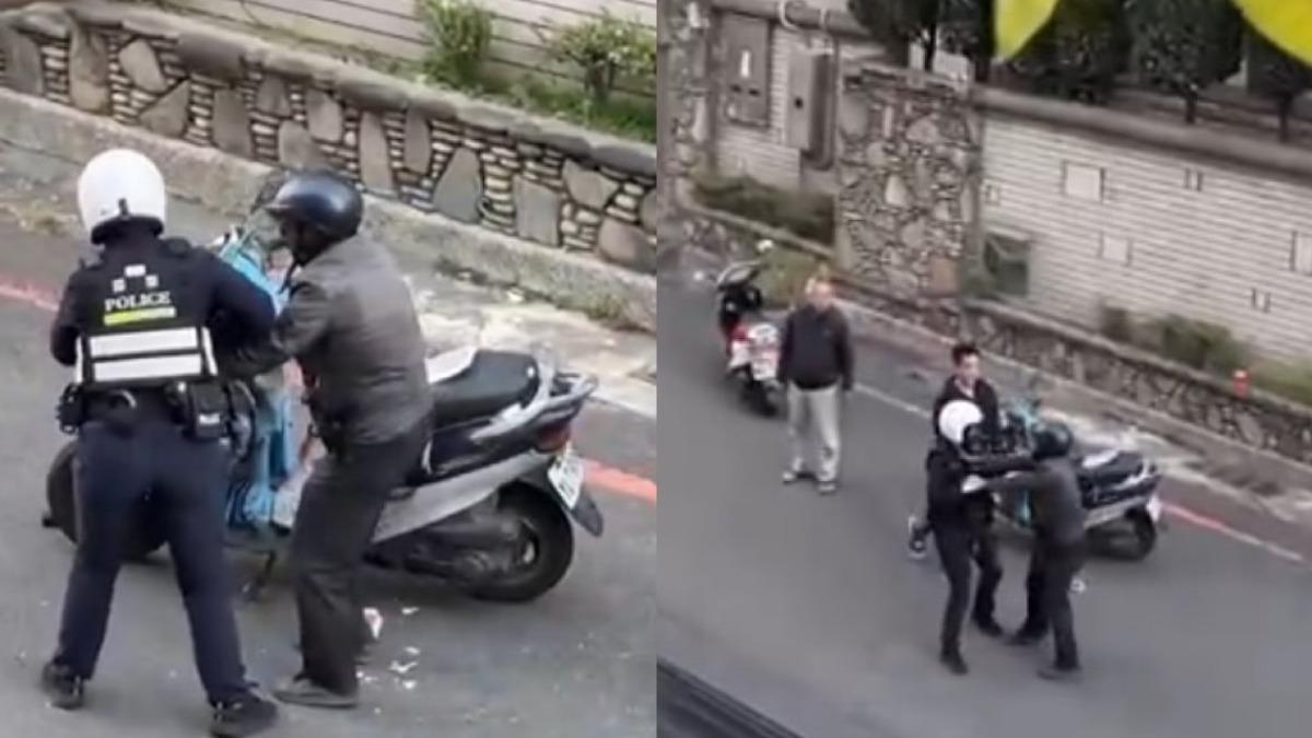 台南女警遭襲擊。（圖／民眾提供）