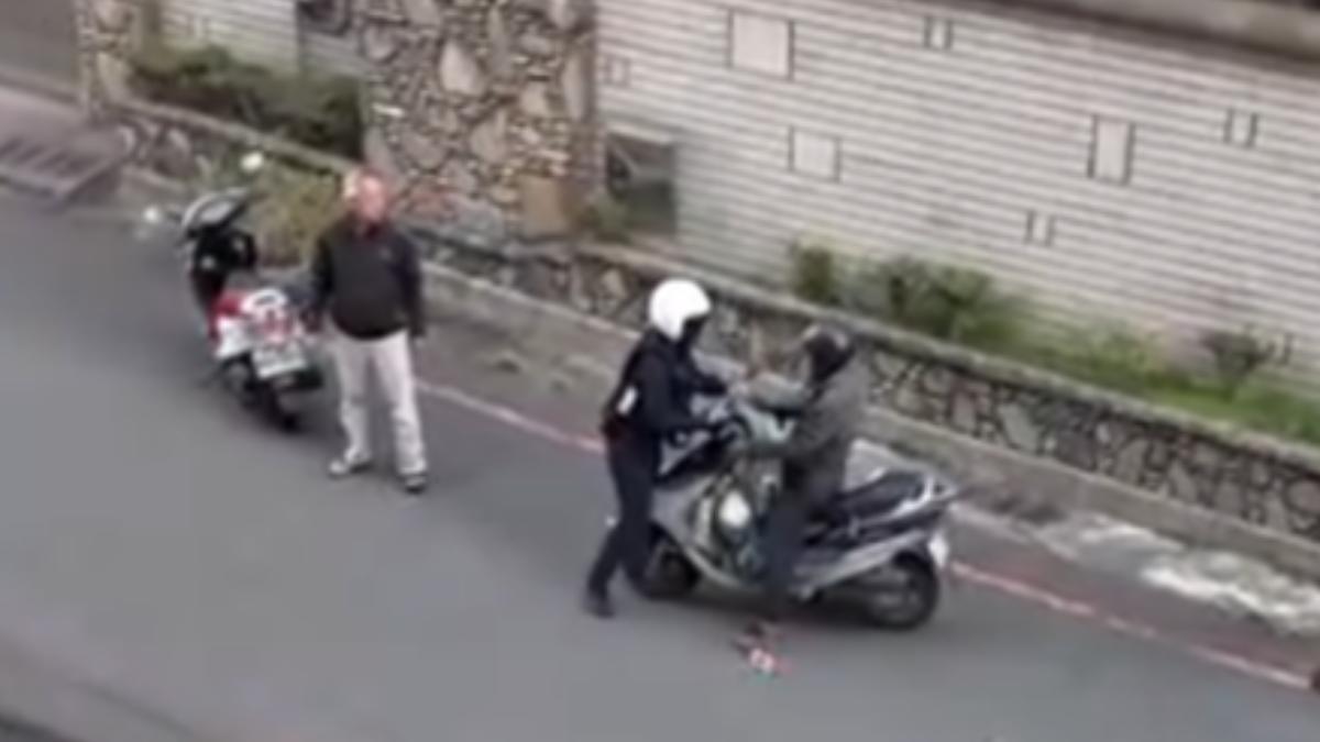 台南女警遭襲擊。（圖／民眾提供）