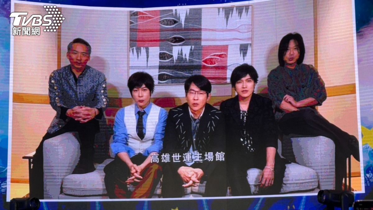 五月天特地拍攝影片，祝福師弟妹告五人演出順利。（圖／陳薈涵攝）