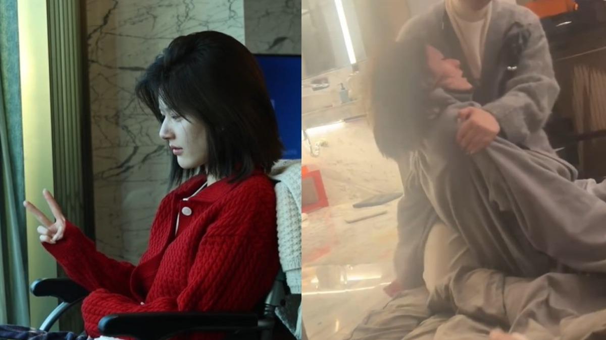 趙露思康復過程曝光。（圖／翻攝自趙露思工作室微博）