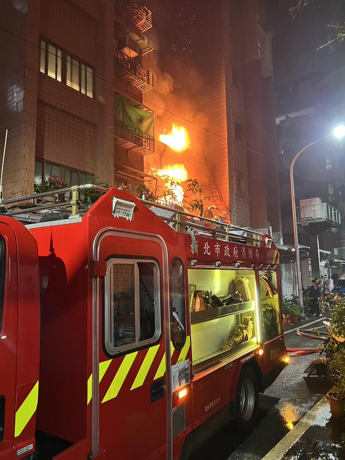 起火點位在2樓陽台。（圖／民眾提供）