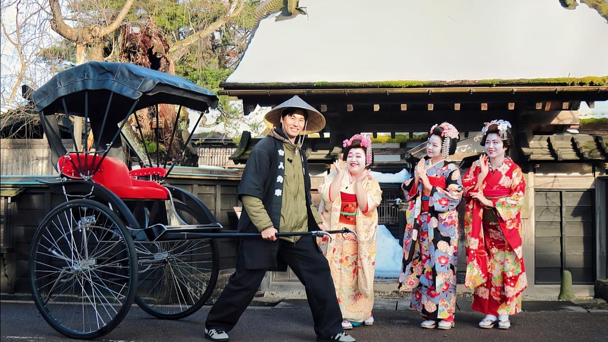 3位老少女化身「秋田美人」。（圖／桂田文化藝術基金會、桂田文創提供）