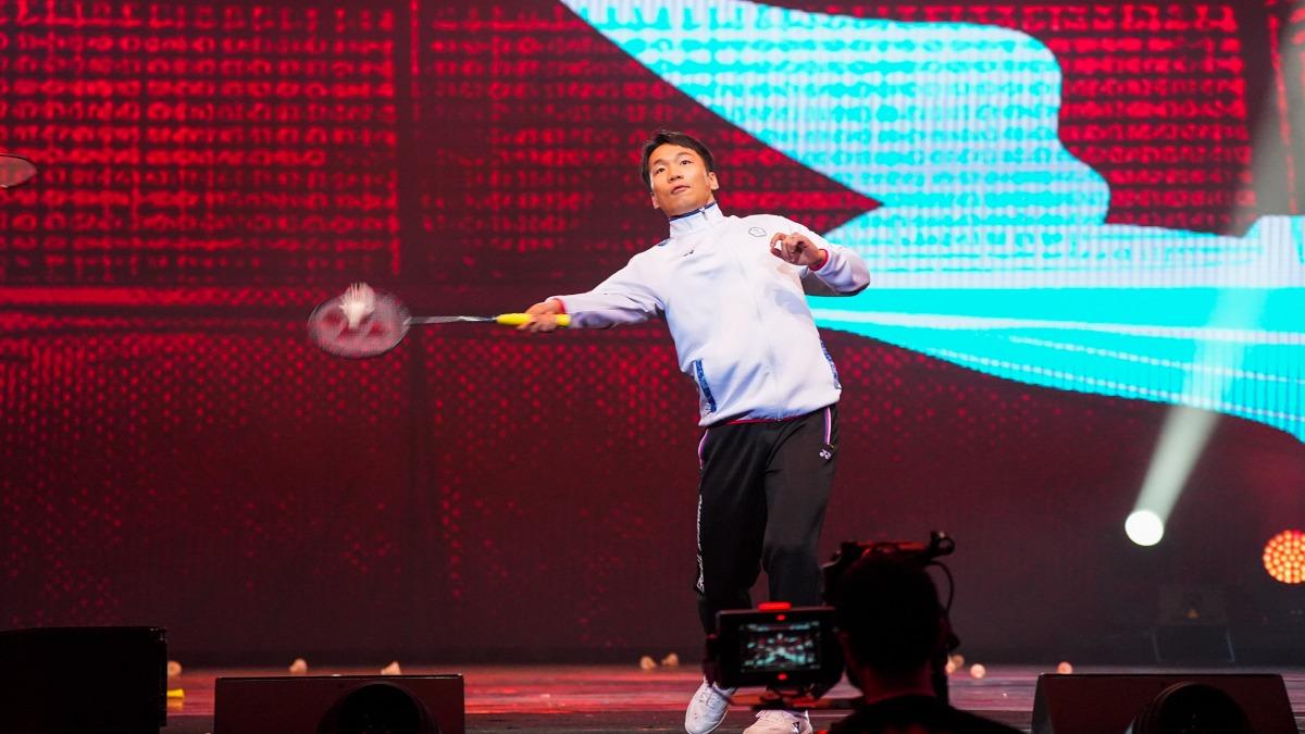李洋驚喜現身謝球迷支持。（圖／文總提供）
