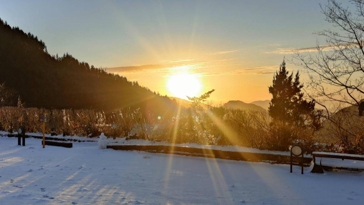 太平山國家森林遊樂區測得零下2℃低溫。（圖／ 林保署宜蘭分署提供）