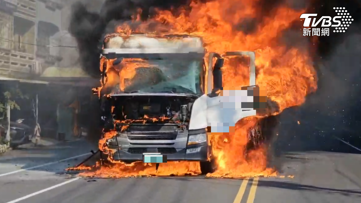 所幸無波及人員受傷。（圖／TVBS）