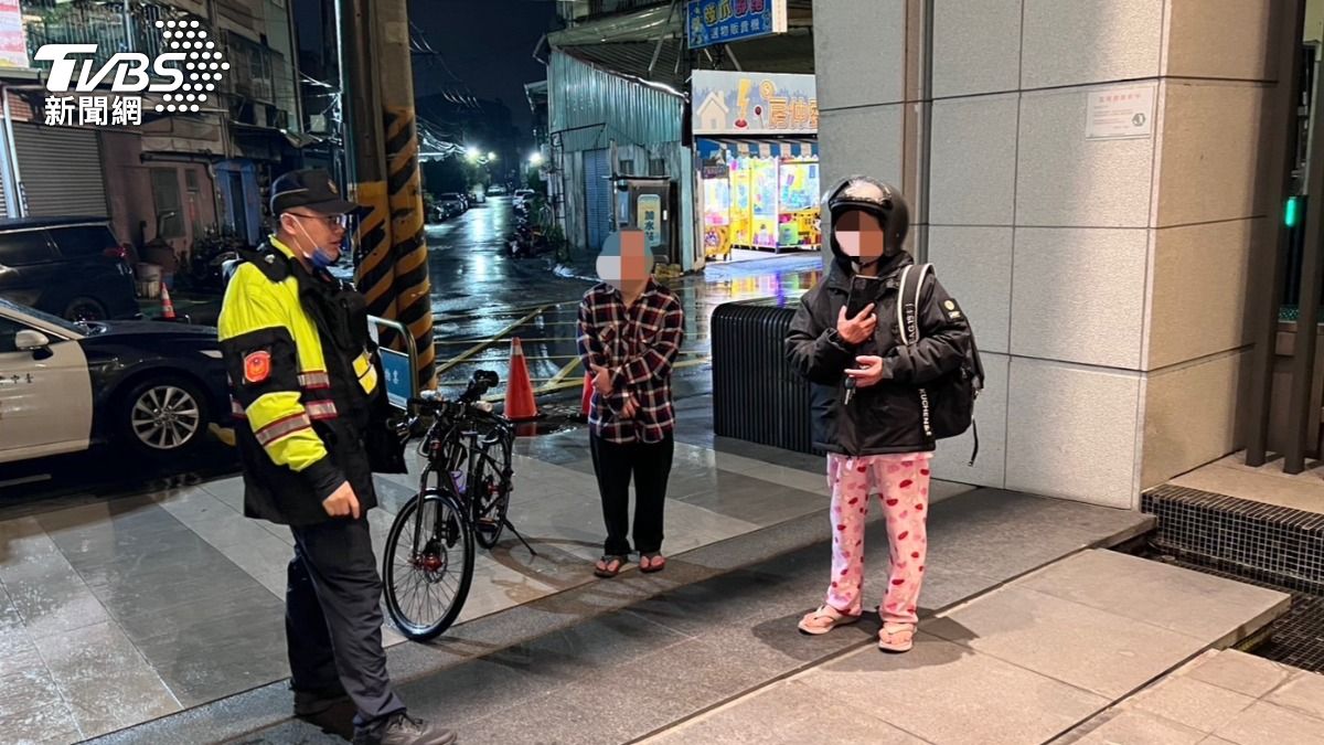 台中市大里區昨（1）日晚間發生一起暖心尋人事件。（圖／TVBS）