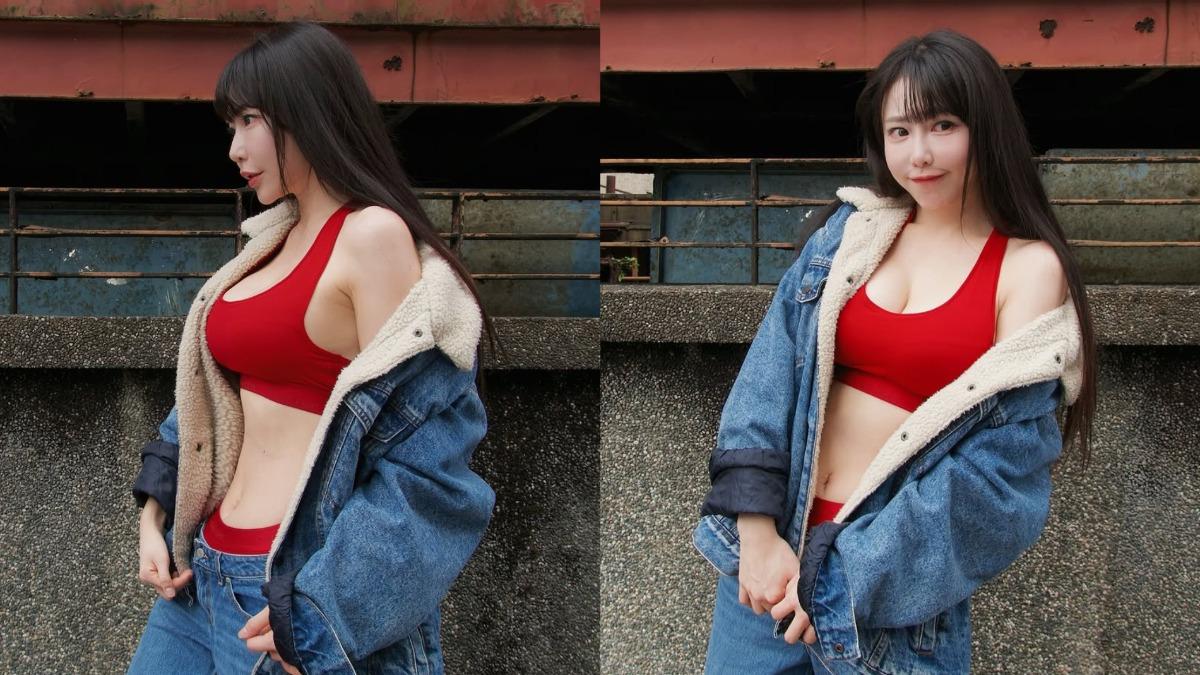 梓梓在過年期間分享內衣辣照，並表示今（2025）年終於找到自己喜歡的正紅色內衣。（圖／翻攝自梓梓IG）