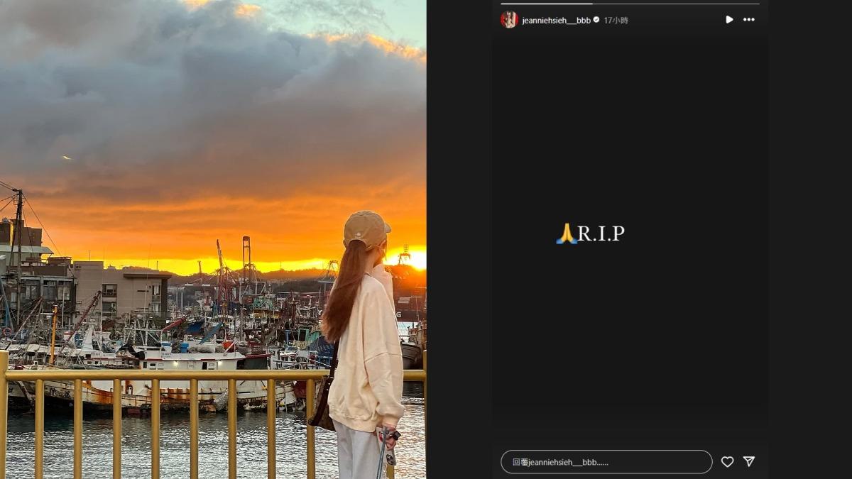 謝金燕在IG發布了一張背影照，感慨寫到：「從今以後，我們要更加保重」。（圖／翻攝自謝金燕IG）