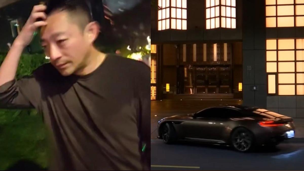 汪小菲駕駛千萬名車赴大S家弔唁。（圖／TVBS、民眾提供）
