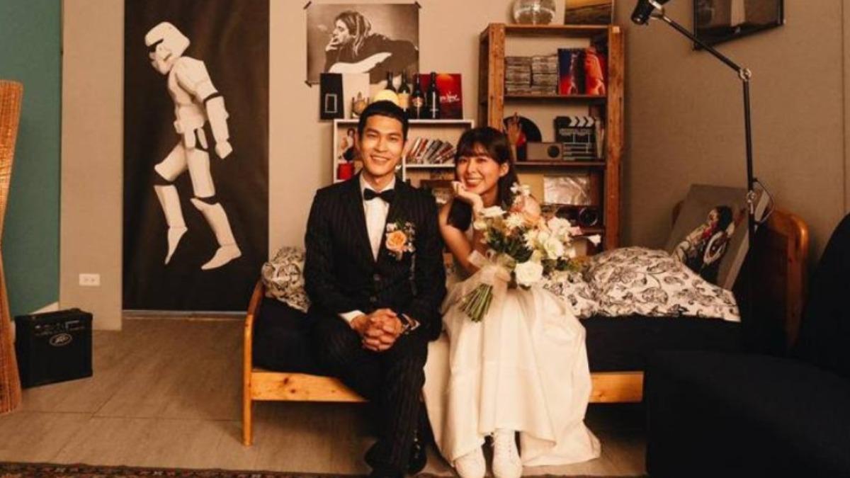 阿奎心疼老婆懷孕期間頗為不適，甚至在家安胎2個月。（圖／翻攝自阿奎IG）