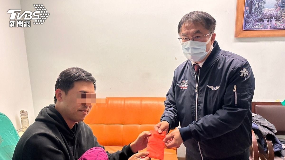 台南市長黃偉哲前往慰問。（圖／TVBS）