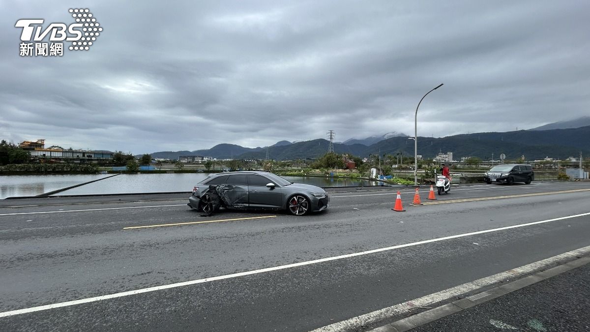 該名駕駛與友人自晚上喝酒到天亮，竟大膽開車上路。（圖／TVBS）