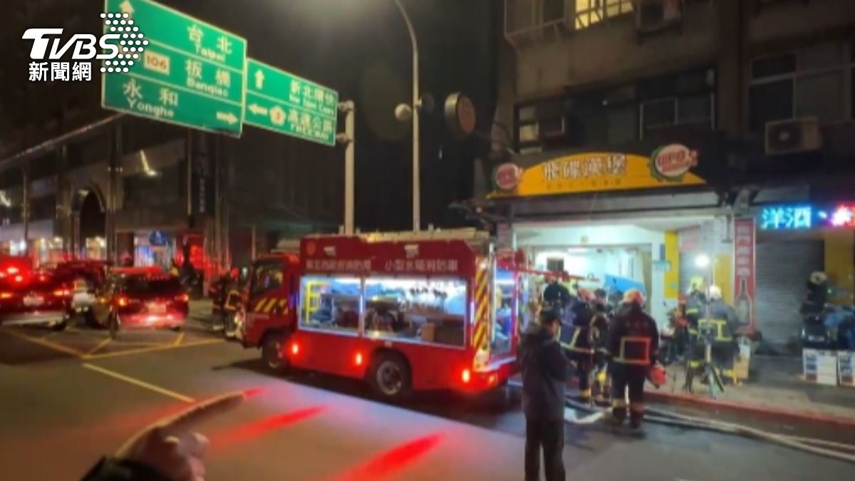 新北市公寓出租套房竄火造成1死2傷。（圖／TVBS）