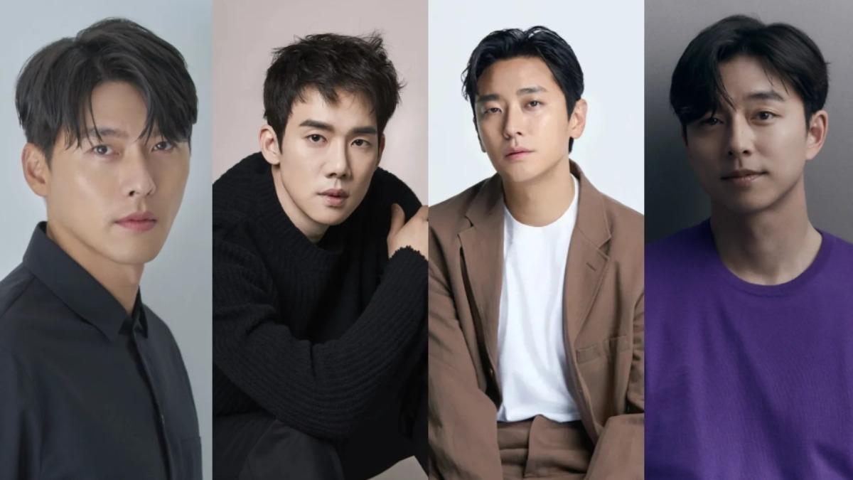 左起為玄彬、柳演錫、朱智勛和孔劉。（圖／翻攝自VAST娛樂、namuwiki、Management SOOP官網）