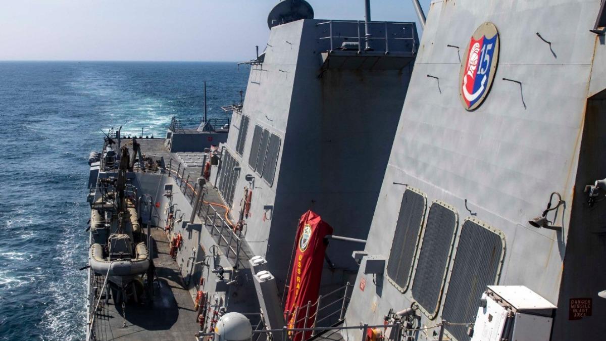 勃克級飛彈驅逐艦強生號去（2024）年例行性通過台灣海峽。（圖／翻攝自U.S. 7th Fleet臉書）