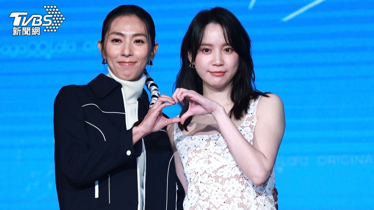 程予希（右）與林辰唏再續前緣。（圖／黃城碩攝）