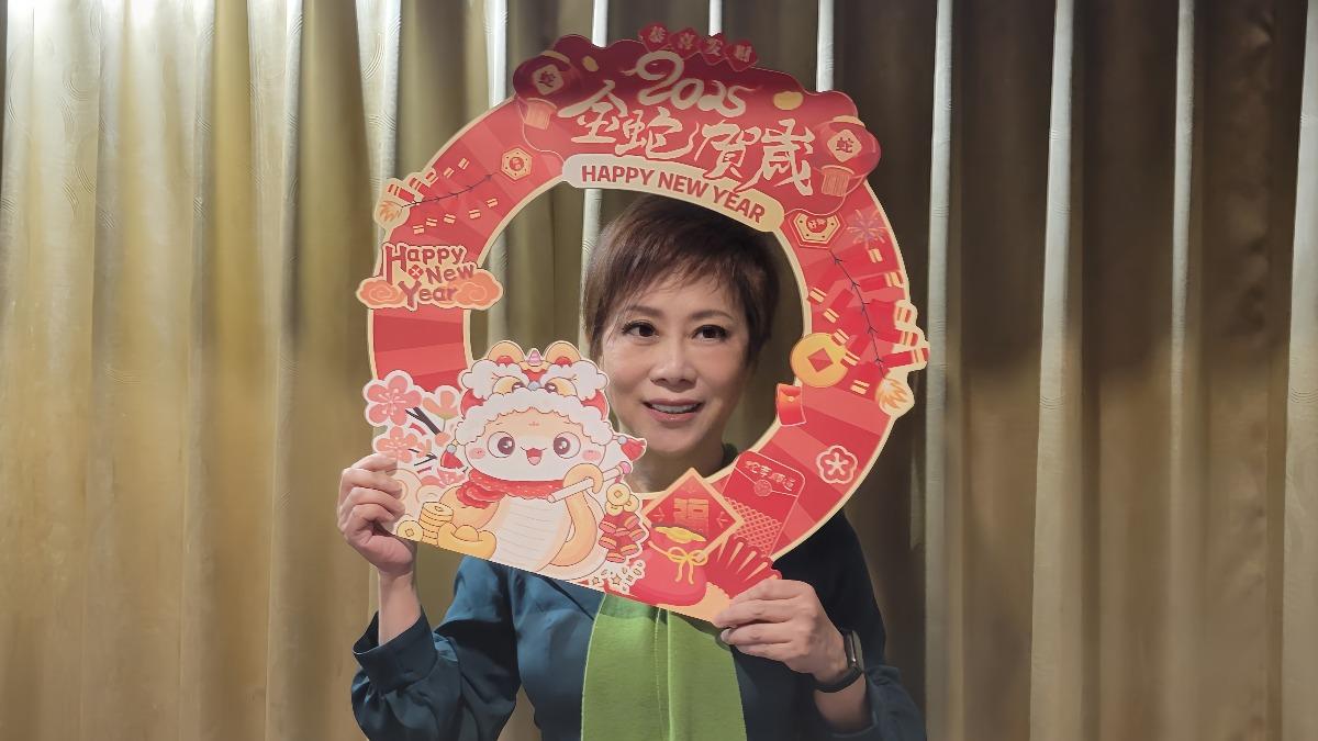 小彤日前出席自家春酒活動。（圖／馬可孛羅公關提供）