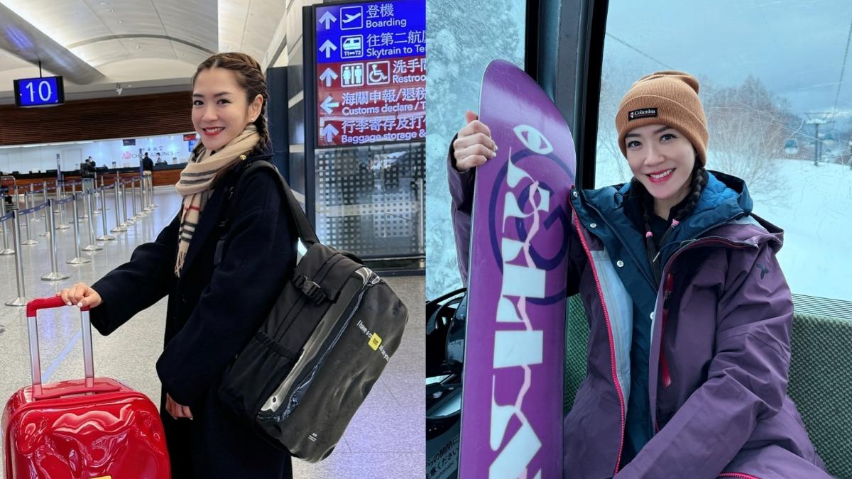 楊千霈赴日滑雪。（圖／翻攝楊千霈臉書）