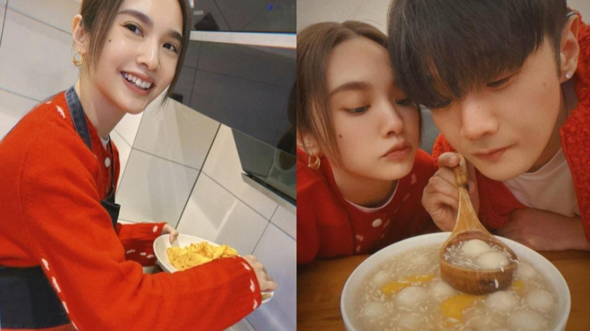 楊丞琳和李榮浩相當恩愛，今年過年更一起下廚圍爐。（圖／翻攝自楊丞琳IG）