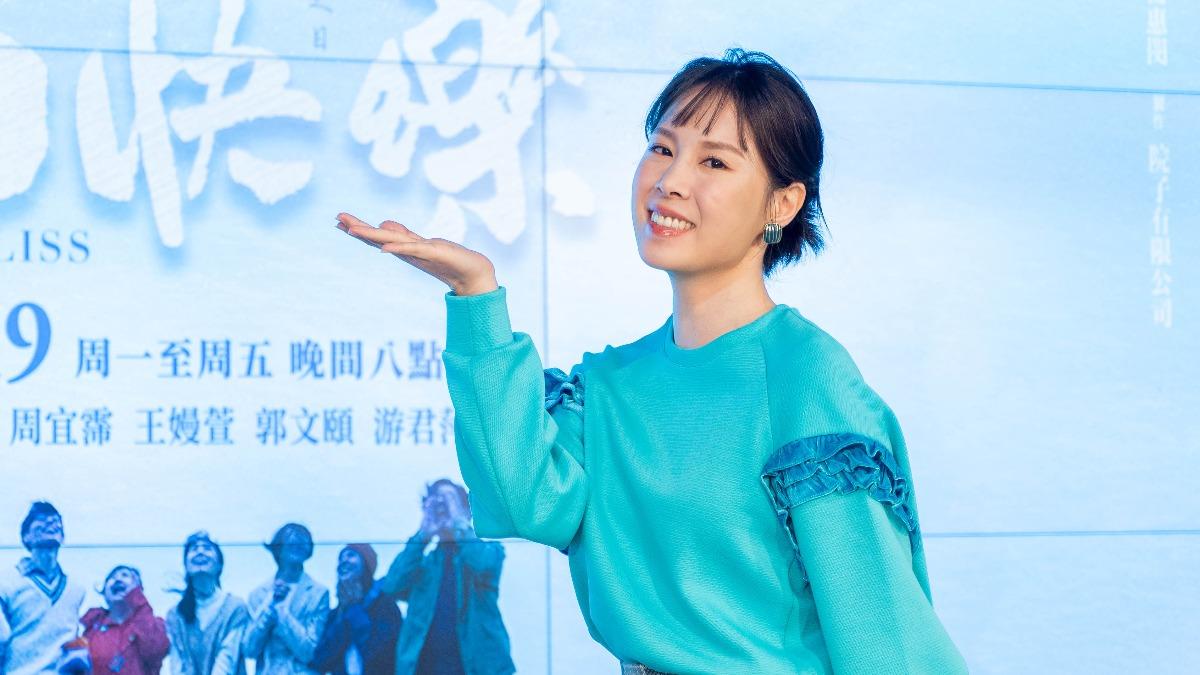 蔡亘晏出席《生日快樂》首映記者會。（圖／大愛提供） 