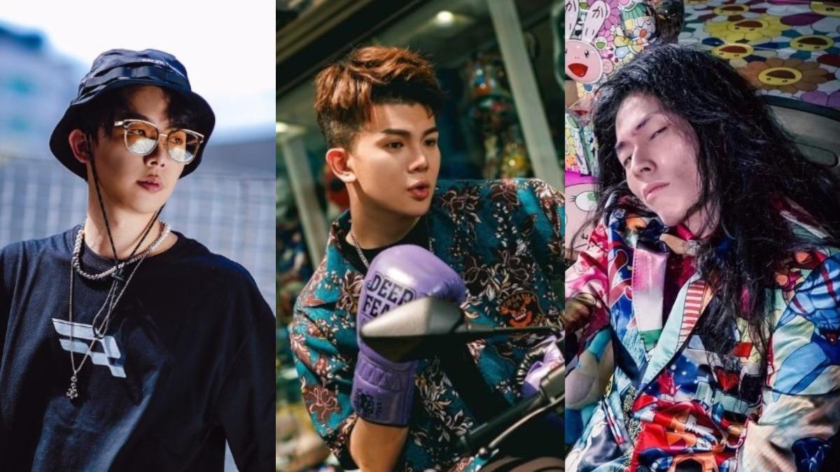 酷炫（左起）、孫生、瑋哥曾是「反骨男孩」三大核心。（合成圖／翻攝自@kevin0204660、@soon6669、@wego666　IG）