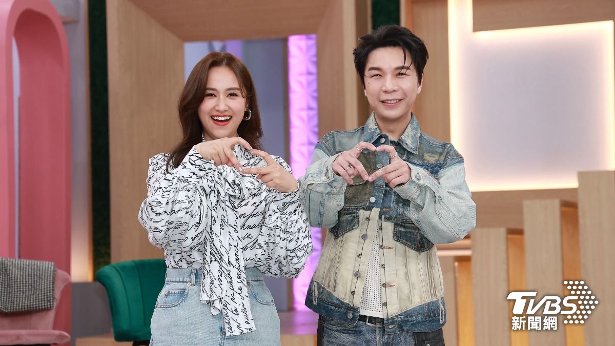 吳姍儒和派翠克搭檔主持。（圖／黃城碩攝）