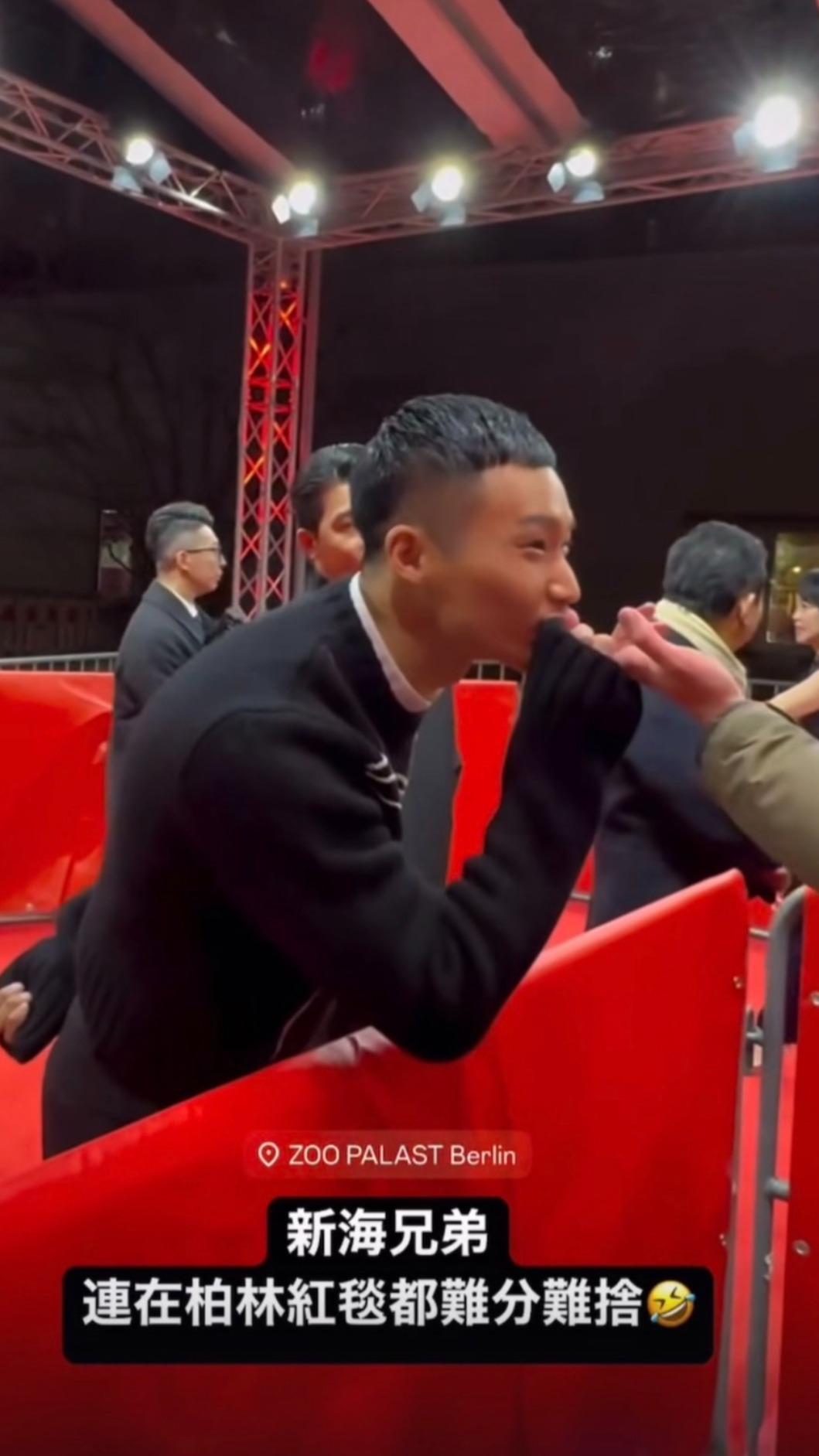 黃冠智開心抓著吳翰林親。（圖／翻攝自黃冠智IG）