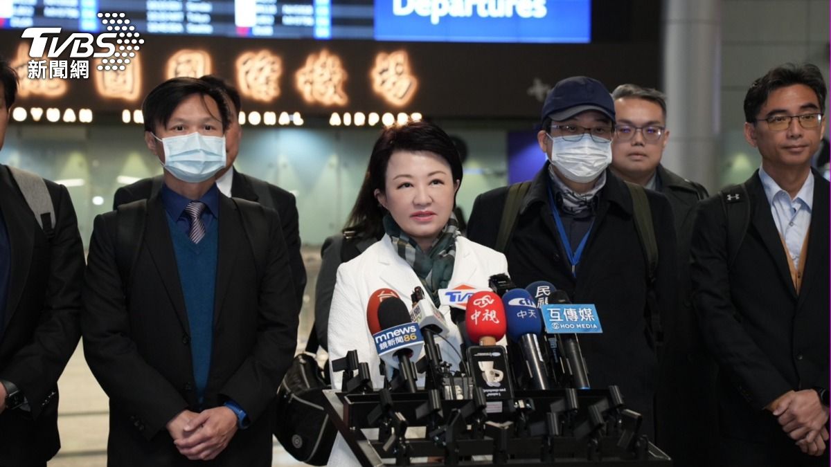 盧秀燕今早出訪日本。（圖／TVBS）