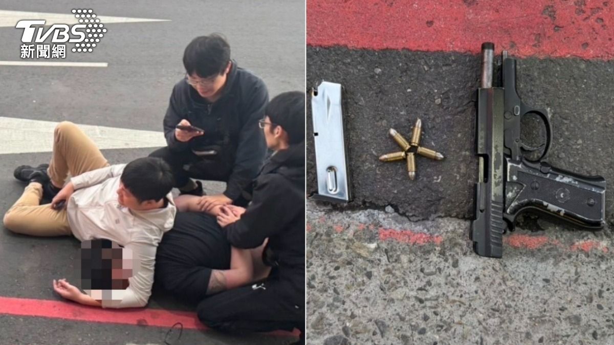 警方逮捕另名販槍男子。（圖／TVBS）