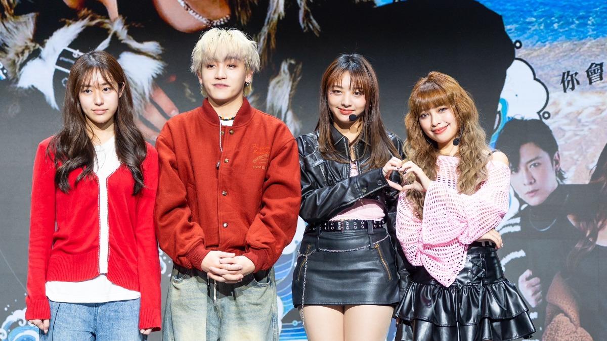 《我們的愛：逝青春》由麥語彤（左起）、小潘、巧瑜、心平共同主演。（圖／九日影業集團提供）