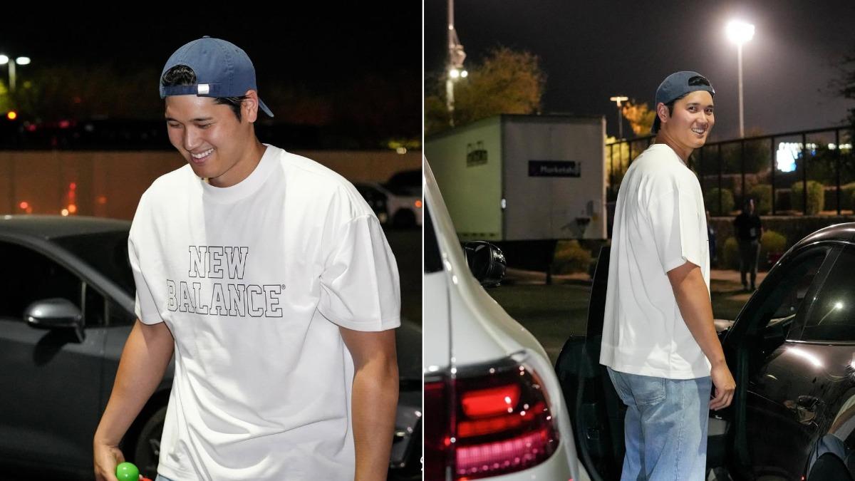 日籍球星大谷翔平被總教練惡整。（圖／翻攝自Instagram@dodgers）