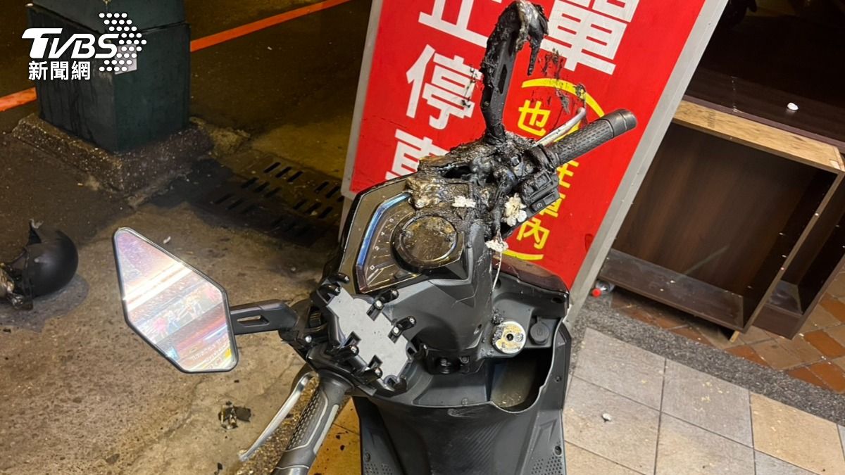 台中越南法國麵包店疑遭縱火！員工機車焚毀　警追查「徘徊男」