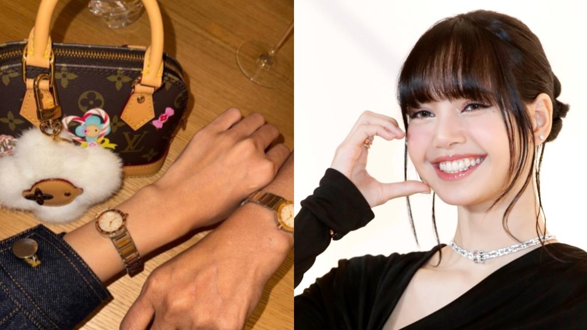 Lisa訪問證實出現在1月照片中的人是誰。（圖／右圖news1提供、左圖翻攝自Lisa IG）