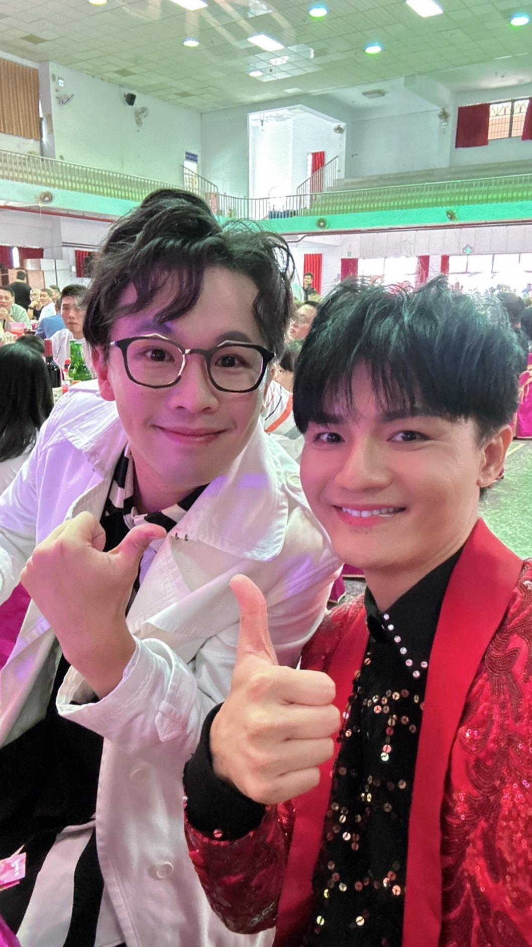 陳思瑋（左）和明亮是好哥們。（圖／長興影視提供）