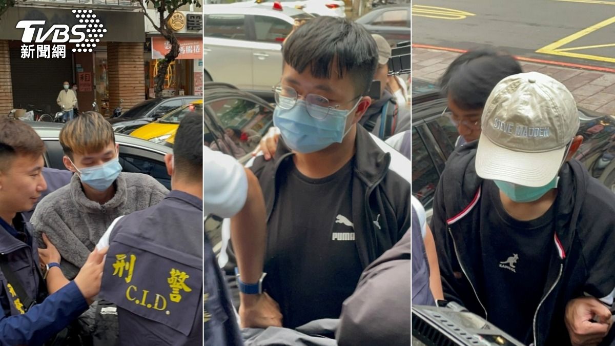 警方逮捕3名被教唆的小弟。（圖／TVBS）